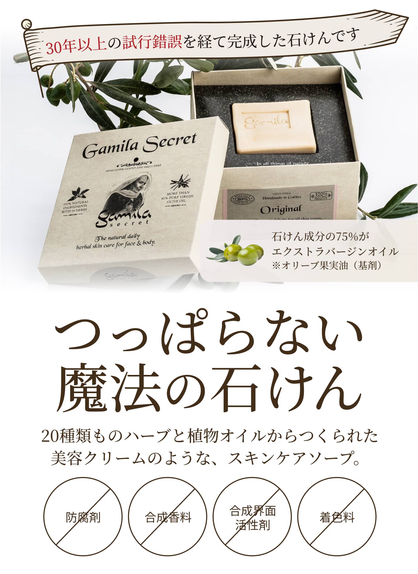 30年以上の試行錯誤を経て完成した「魔法の石けん」